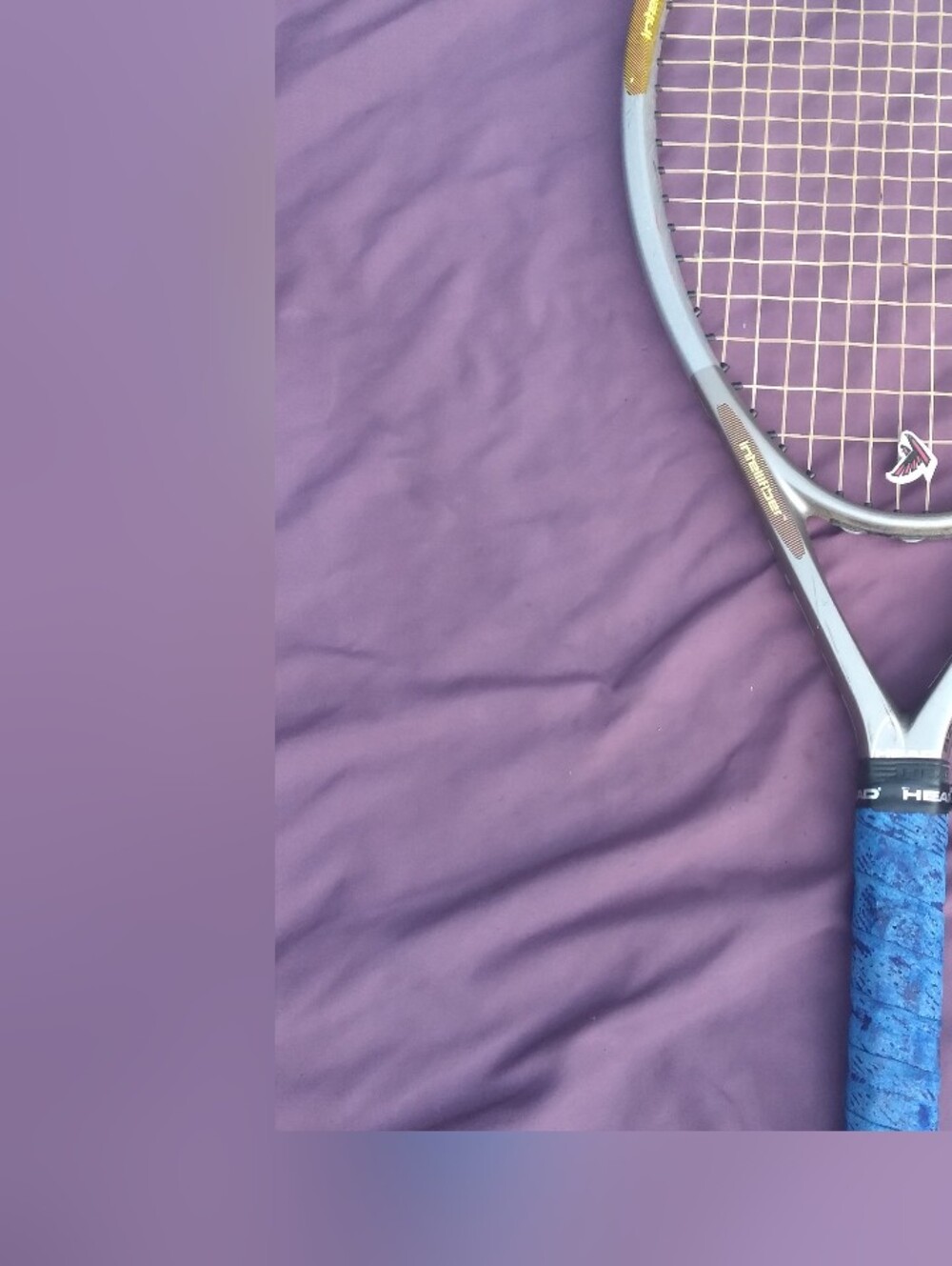 Head Tennis Racket in Light Blue with Blue Grip